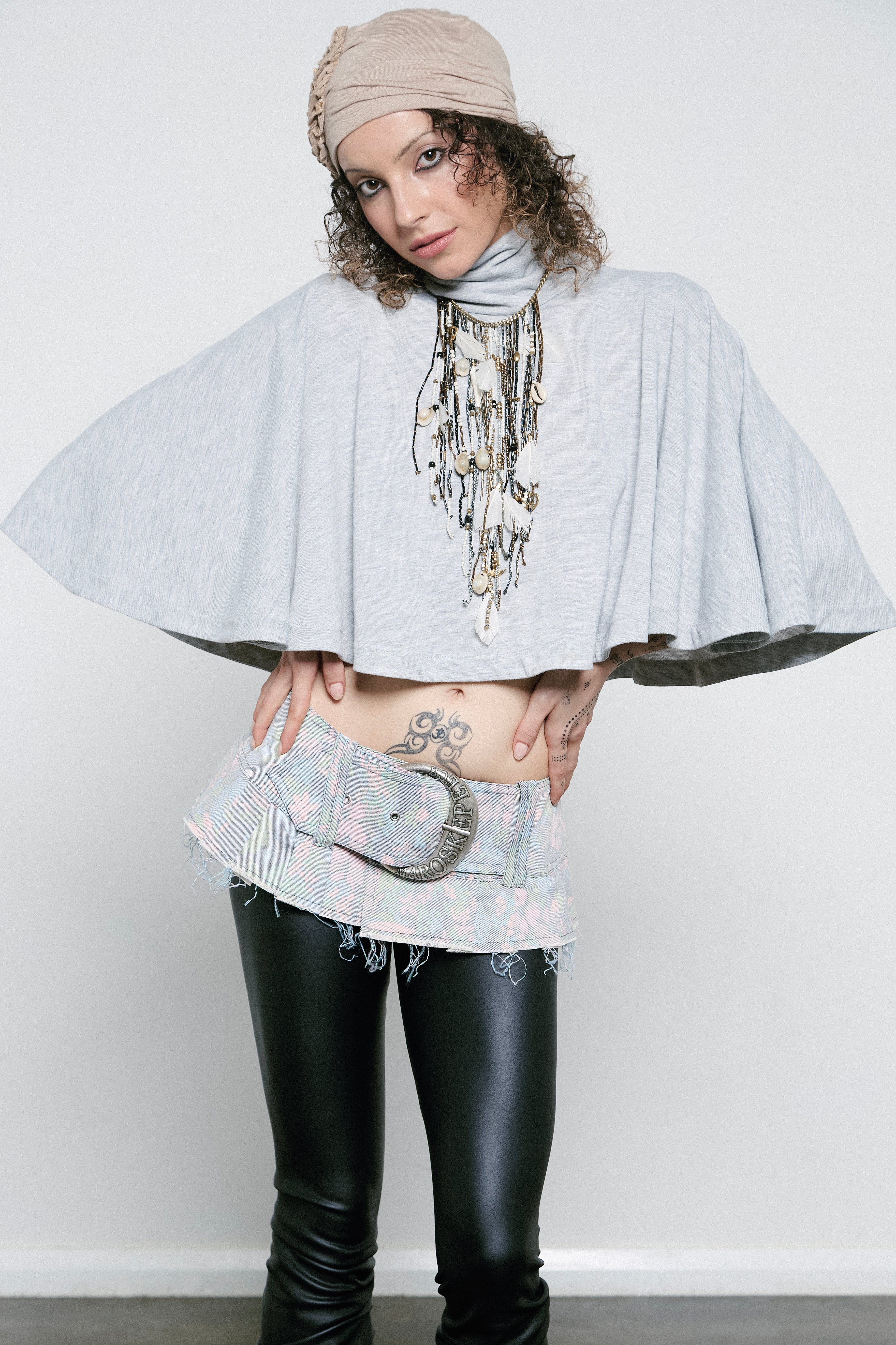 Pleated belt that is slashed at the hem, a signature centre front Maroske Peech branded D buckle holds the belt closed with three adjustable eyelet sizes settings. The Faded Floral Demi belt is an exclusive limited edition style, only 17 pieces exist in this colourway.