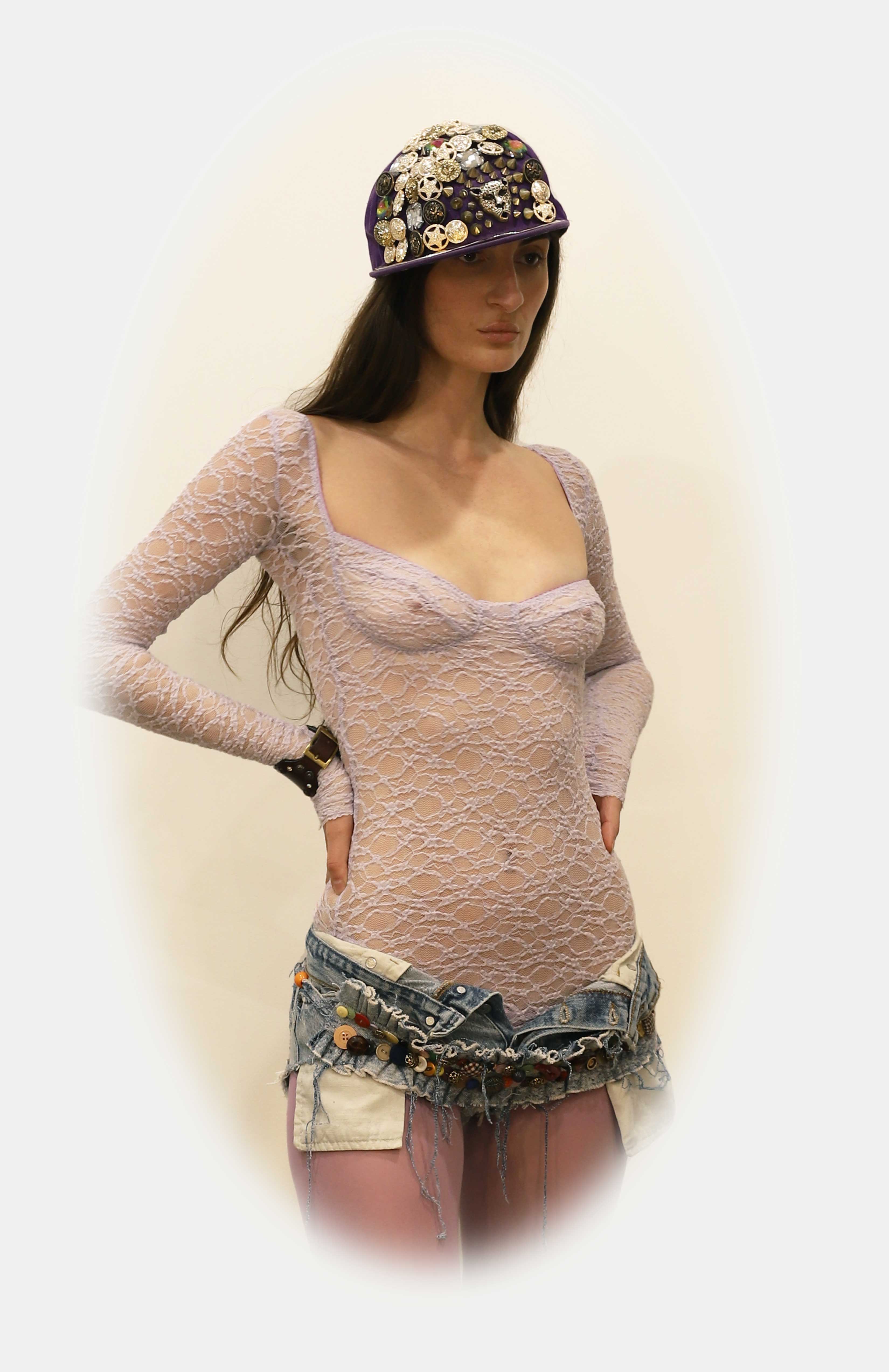 Lilac Lace Leotard