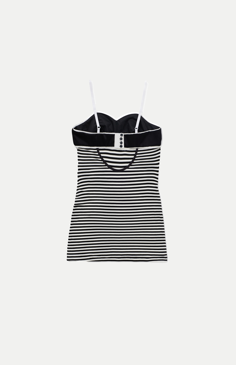 Stripe Bustier Dress – Maroske Peech