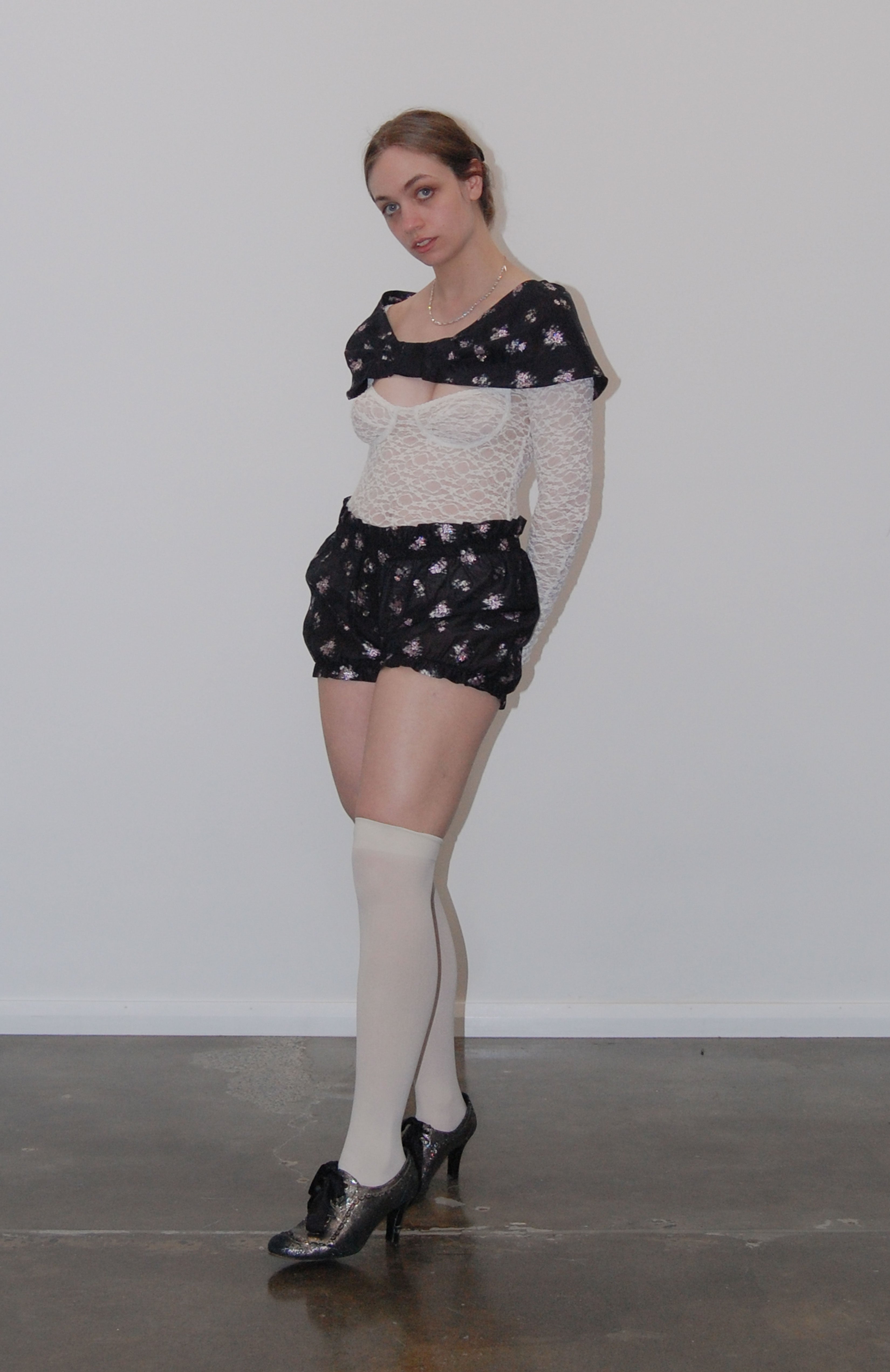 Black Floral Bloomers