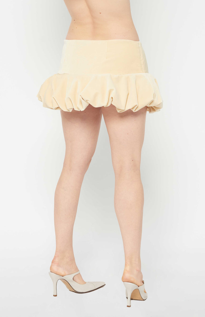 Fuzzy Skirt - Cream main image 1