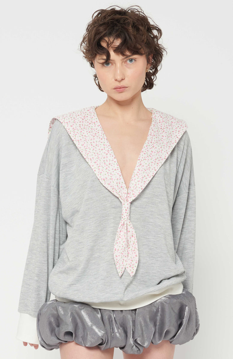 Grey Sailor Sweater Maroske Peech