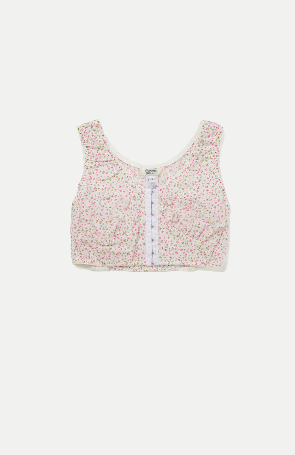 White Floral Bustier